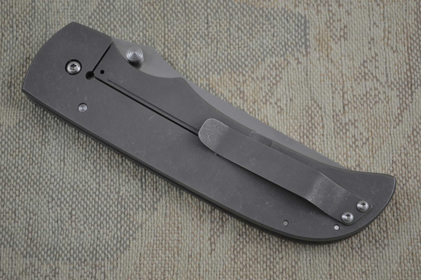 Pohan Leu Bluephin Titanium Frame Lock Non-Flipper Folder 9.75" (SOLD)