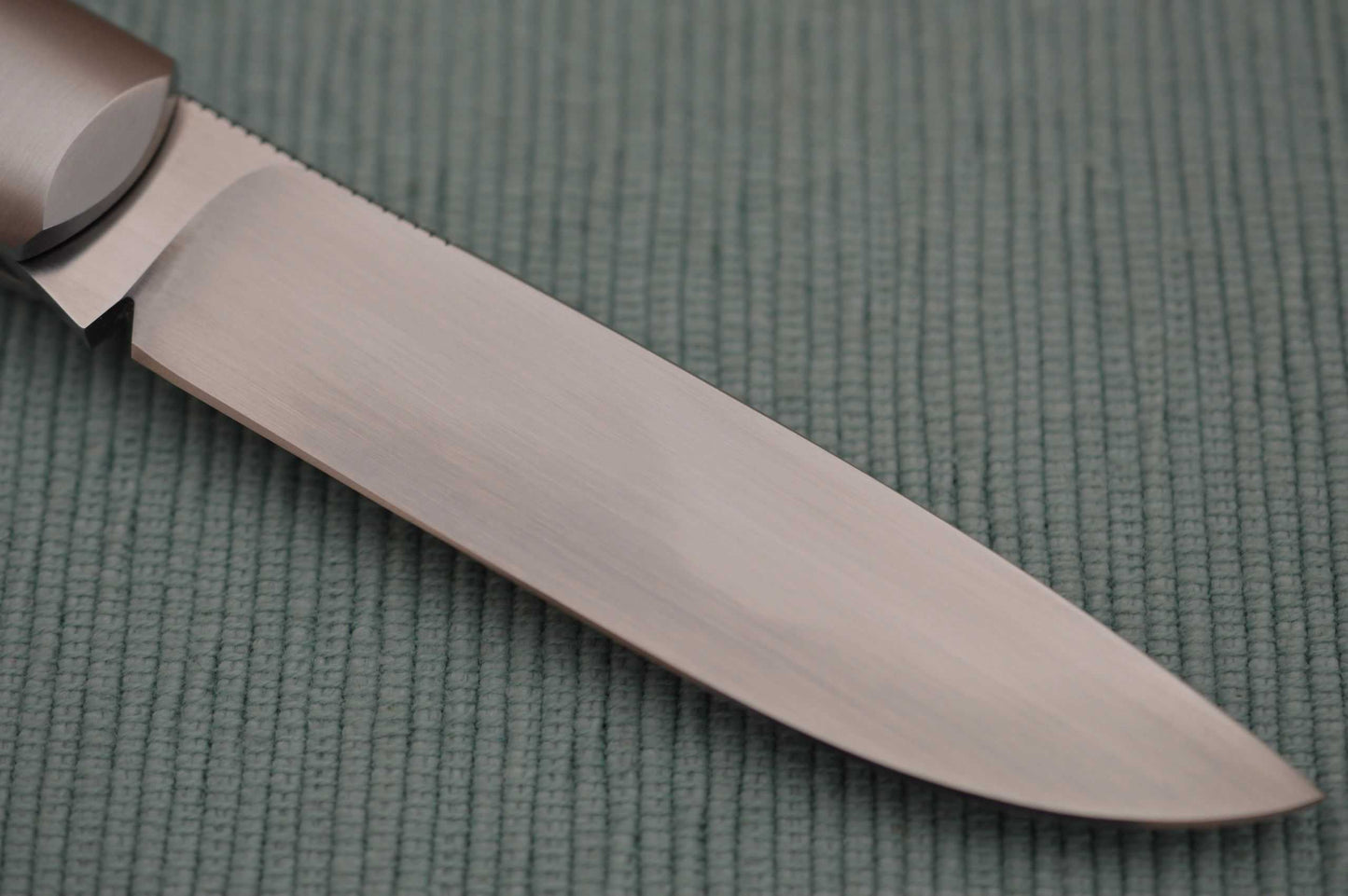 Tom Ploppert Vintage Rag Micarta F1 Lock-Back Folding Knife (SOLD)