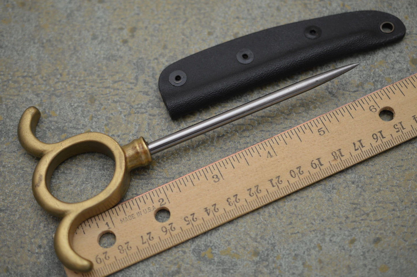 G.H.K. "S.O.E. Ring Spike", Kydex Sheath (SOLD)