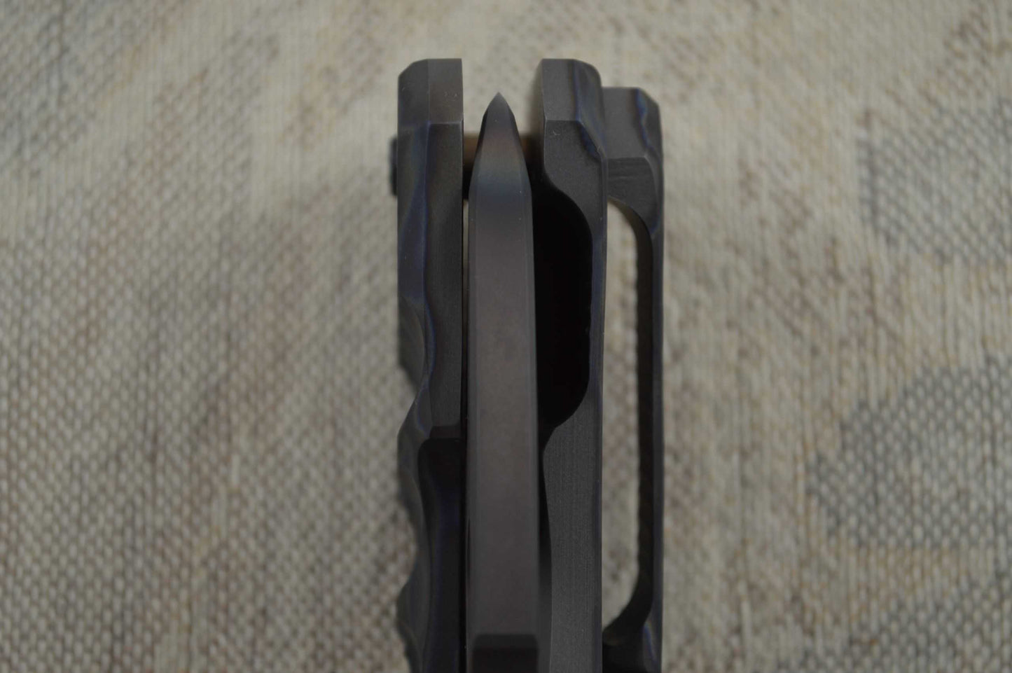 Crusader Forge APEX Frame-Lock Flipper, "One Of One", GR38 Titanium, Phantom Finish (SOLD)