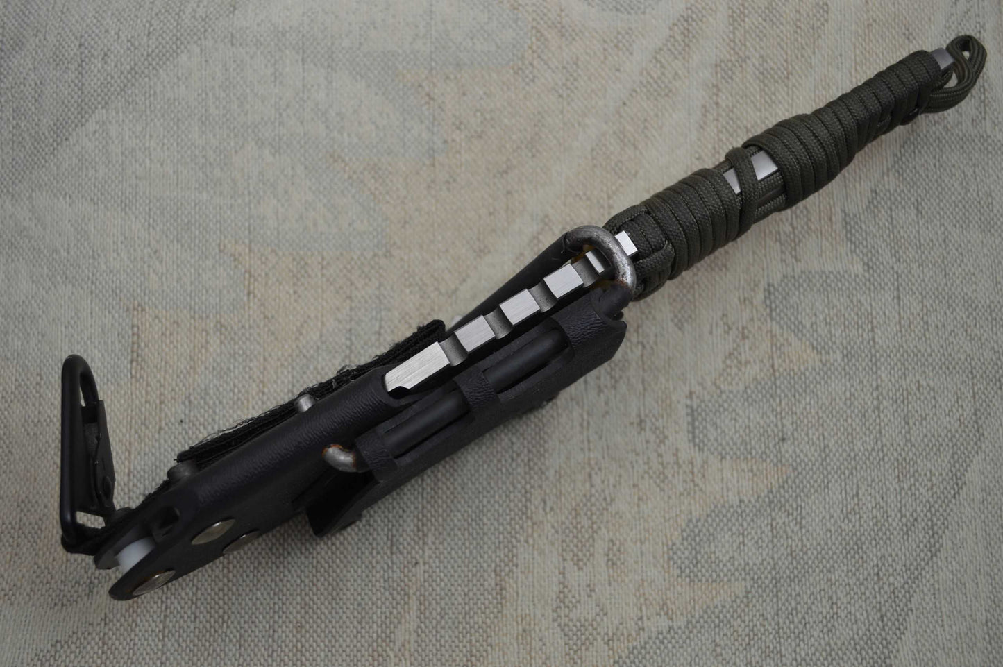 Dwaine Carrillo Airkat SCORPION Model 4, Tactical Fixed Blade, Kydex Sheath, One Of A Kind!