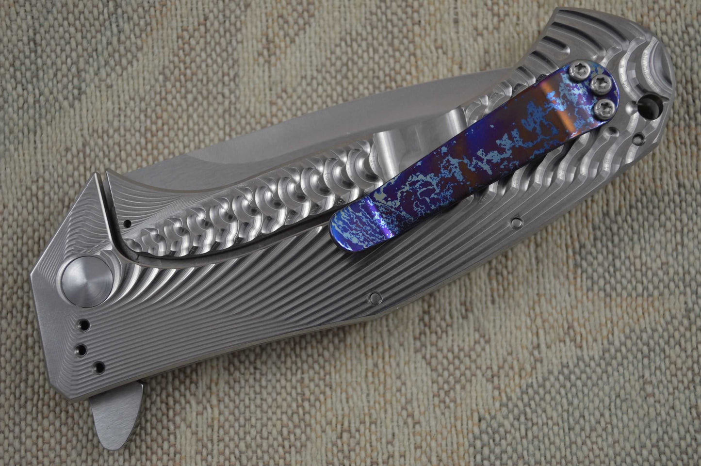 Les George, Allen Elishewitz Cerberus Frame Lock Flipper (SOLD)