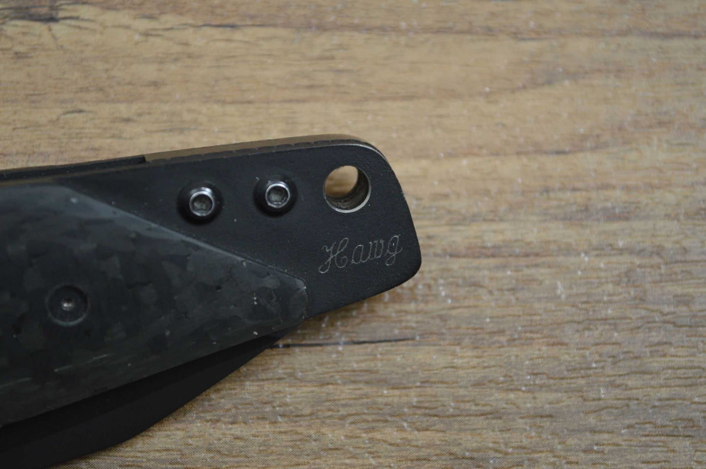 Mike Franklin HAWG Knives Folding Liner Lock Knife, Blacked Out (SOLD)