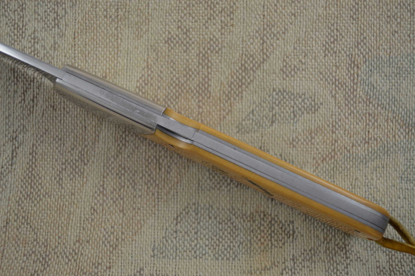Wayne Valachovic Master Smith Large Scrimshawed Lock Back Folding Hunter (SOLD)
