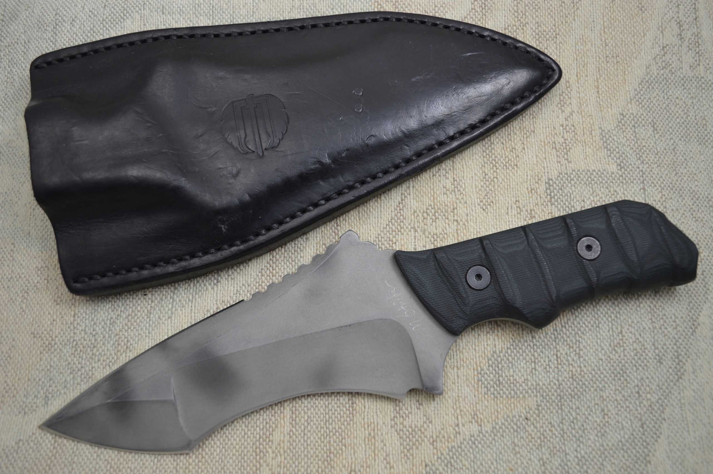 Mick Strider Custom (MSC) Hand Signed AJAX, Lifter's Leather Sheath (SOLD)
