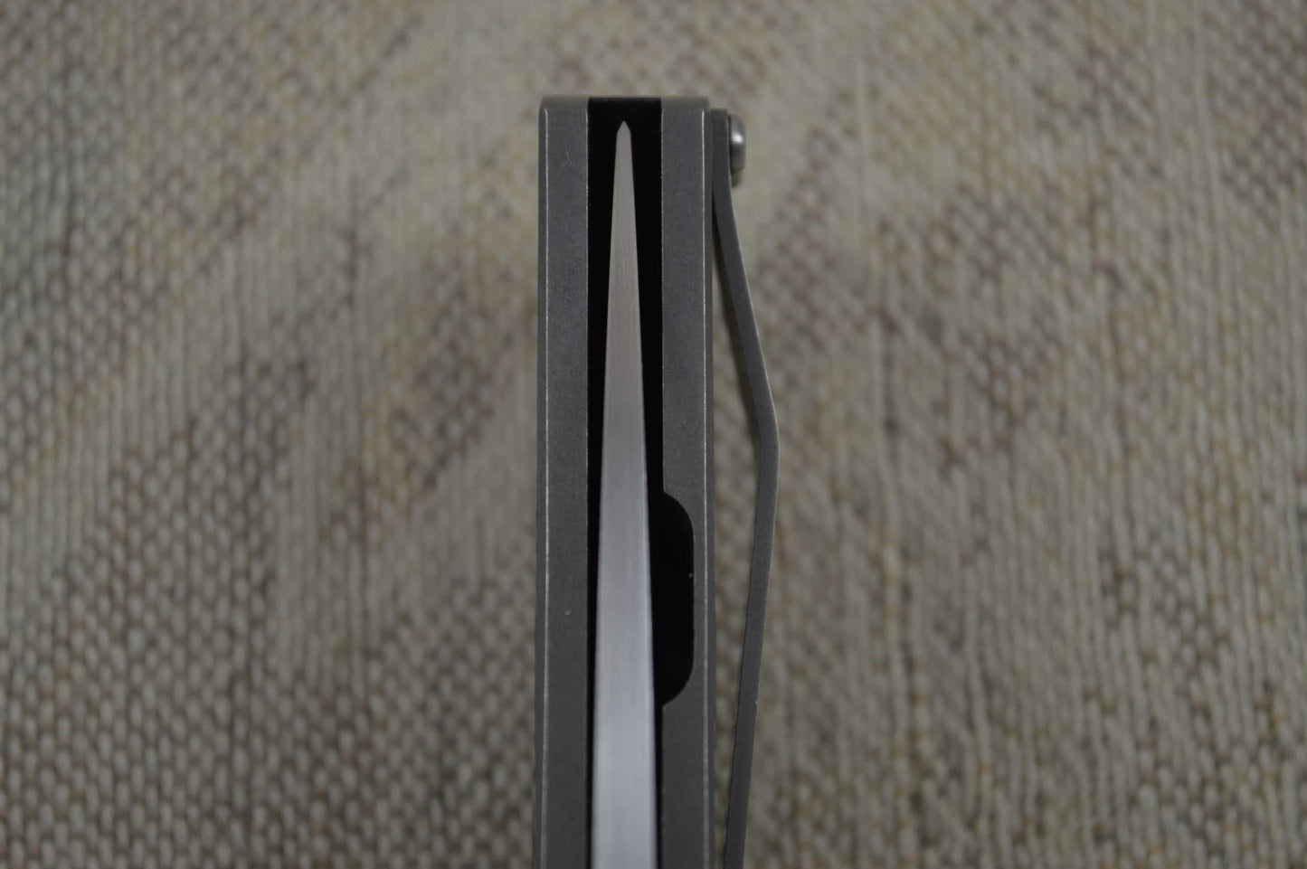 Rare Ray Laconico FOSSMINE Frame Lock Flipper, D2 Blade and Titanium Scales (SOLD)