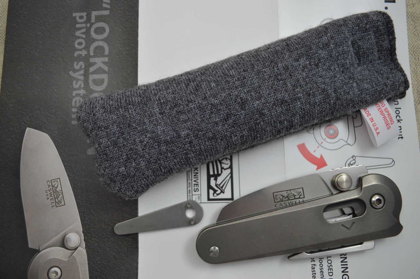 Joe Caswell EDX Folder "In-Line" Clip, "Lockdown" Pivot System (SOLD)