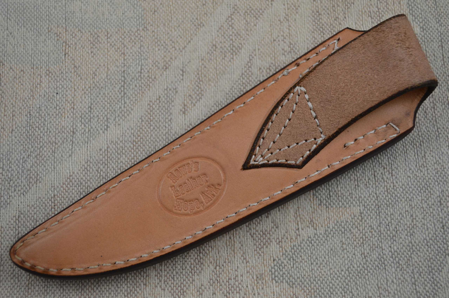 Mike Ruth, J.S. Boning Knife in Redwood Burl with Kenny Rowe Sheath (SOLD)