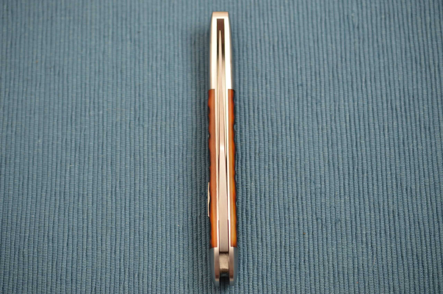 Tom Ploppert Large Texas Toothpick PROTOTYPE, Amber Jigged Bone