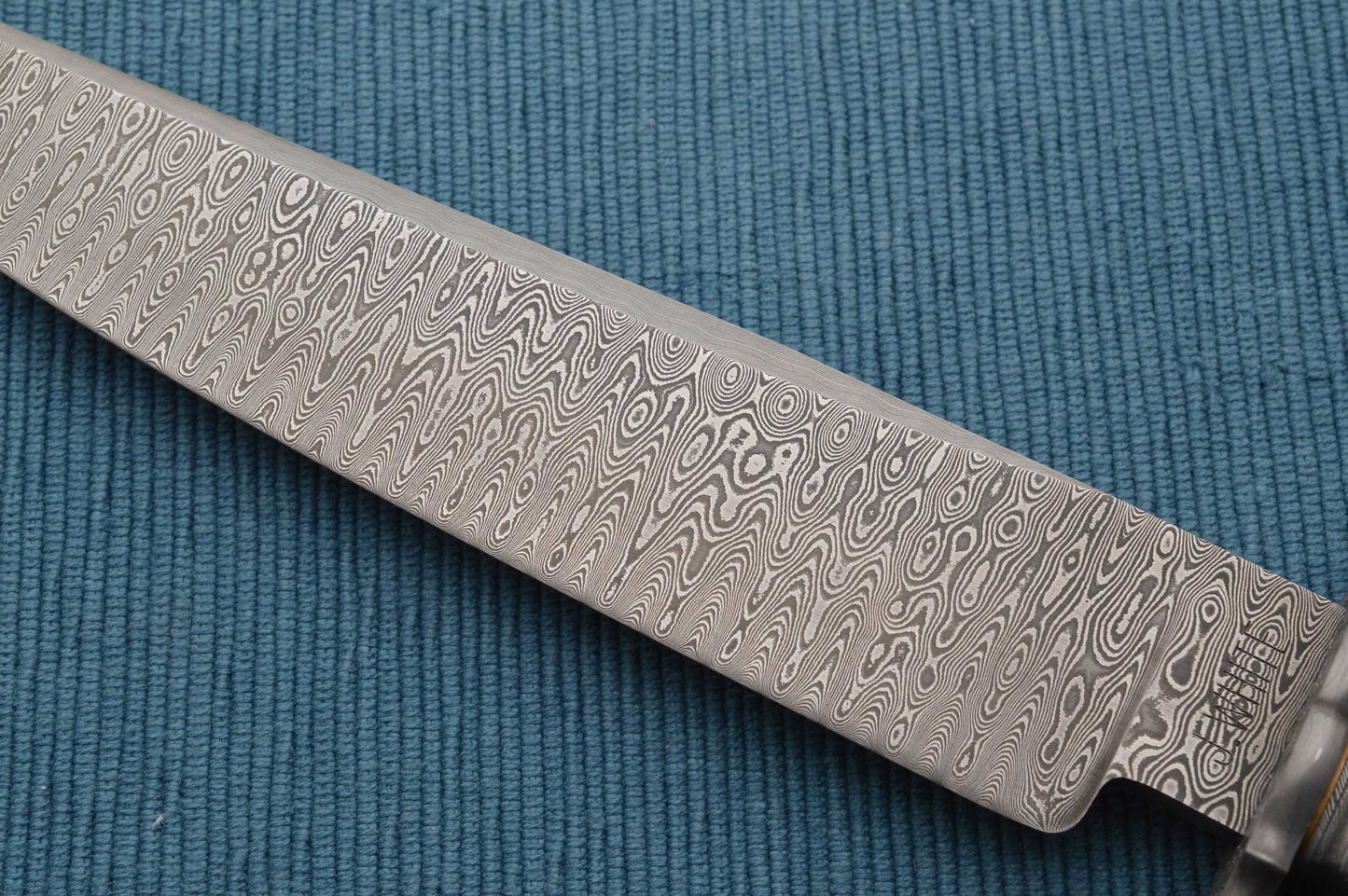 John White Damascus "Mastersmith Test Fighter", Fossil Mammoth Scales