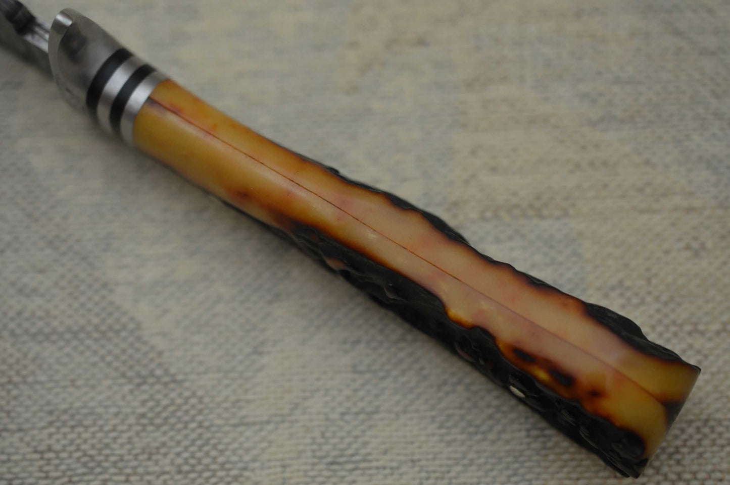 Steve Dunn M.S. "Lucky Hunter" Damascus Stag Hunting Knife