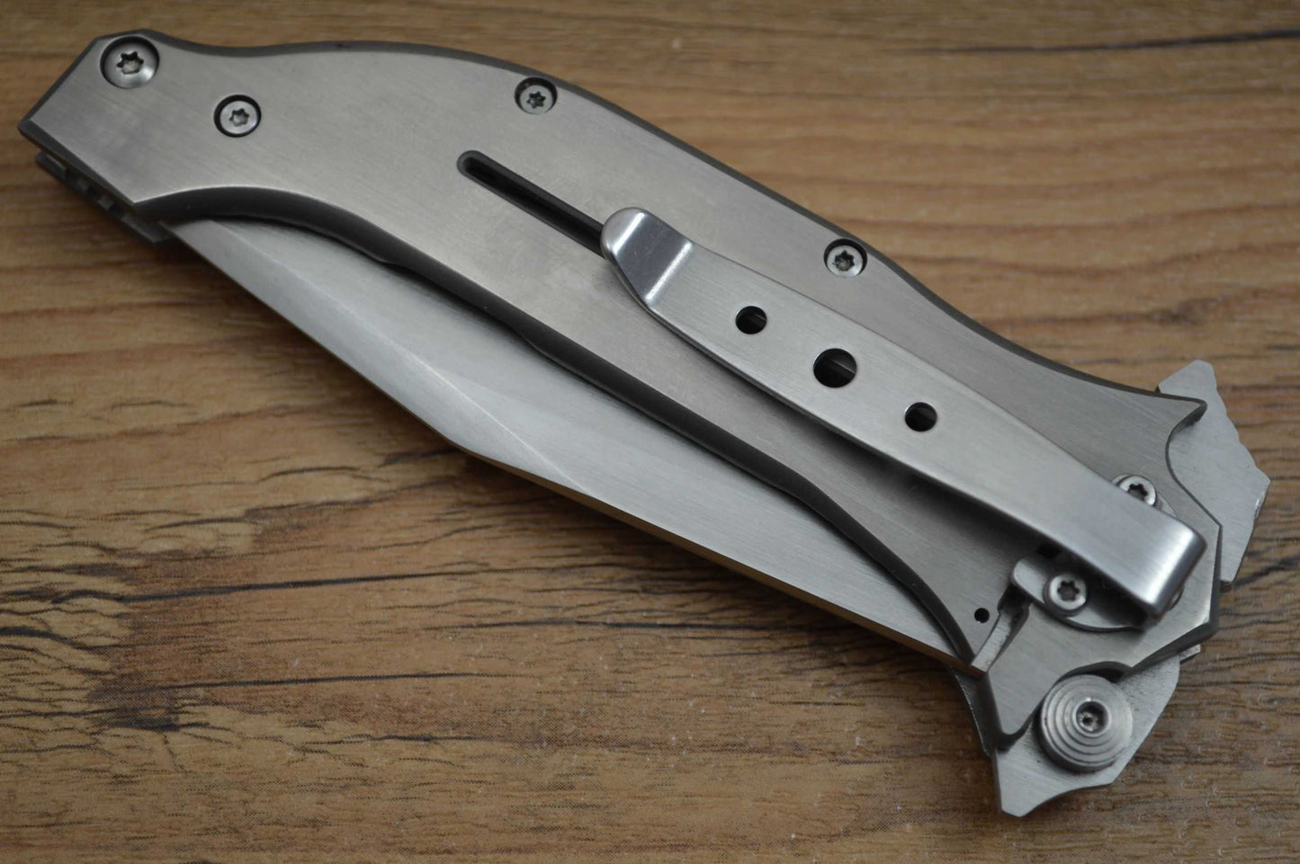 Darrel Ralph Designs AXD Frame Lock Flipper, 4" Tanto Blade, Blue G10 Overlay (SOLD)