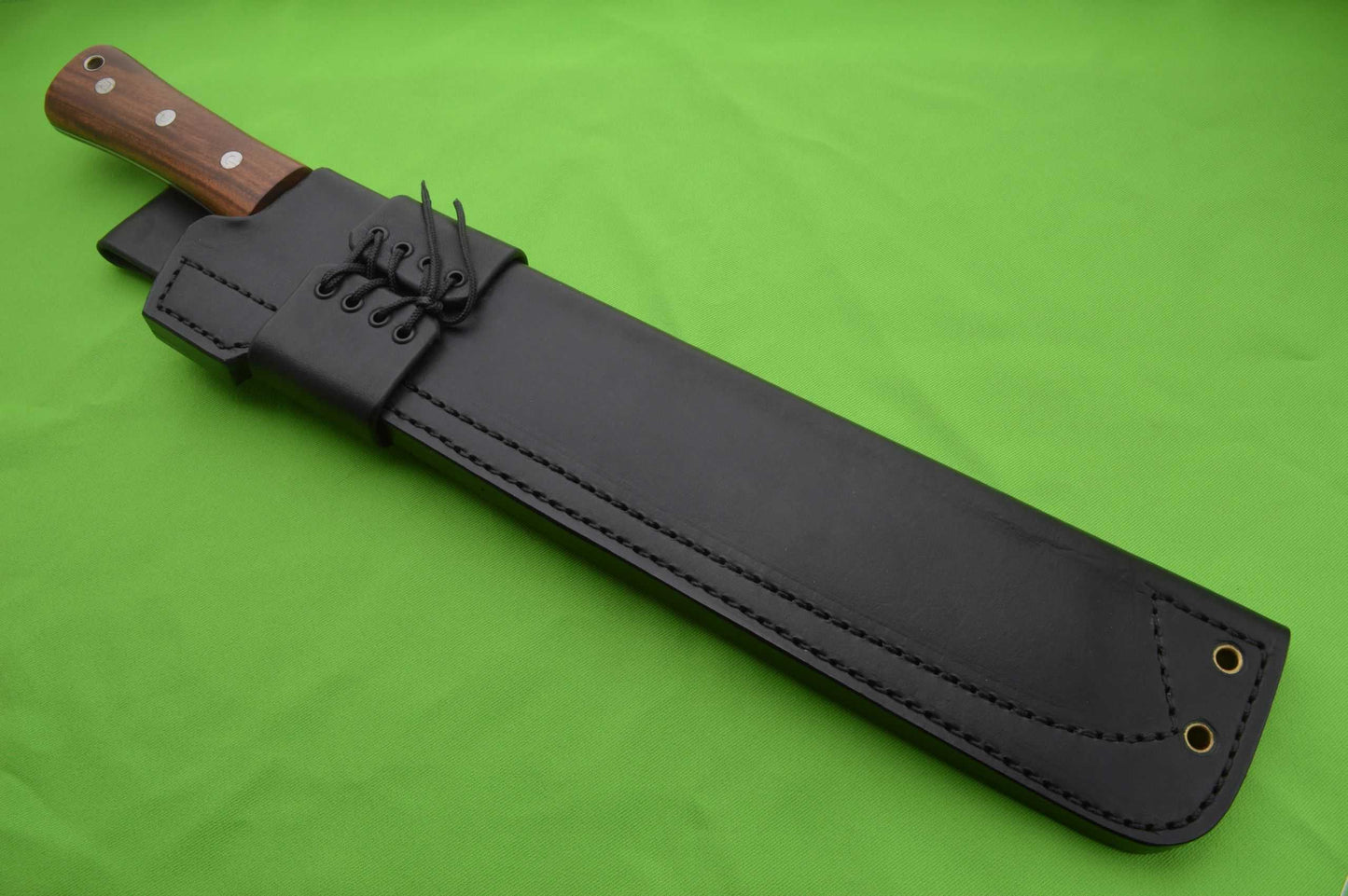 David Beck Bush Machete, #BK112, Leather Sheath, OOAK (SOLD)