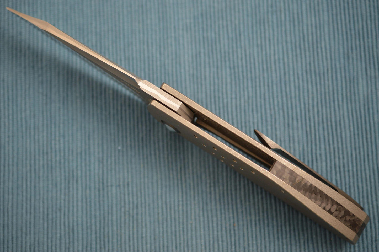 Fernando Medina Custom San Mai HELLCAT Frame-Lock Flipper