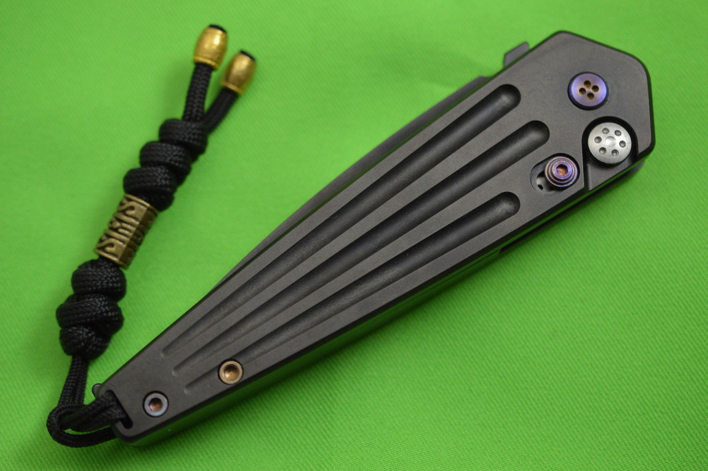 Medford Knife and Tool Blacked Out NOSFERATU Auto Folder