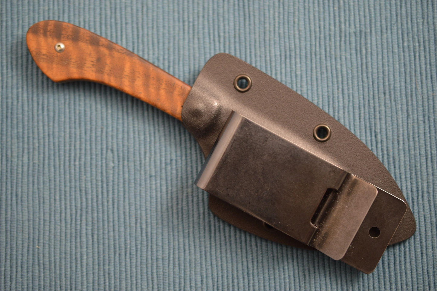 James Scroggs Small Skinner, American Black Walnut Handle, Boltaron Thermoplastic Sheath