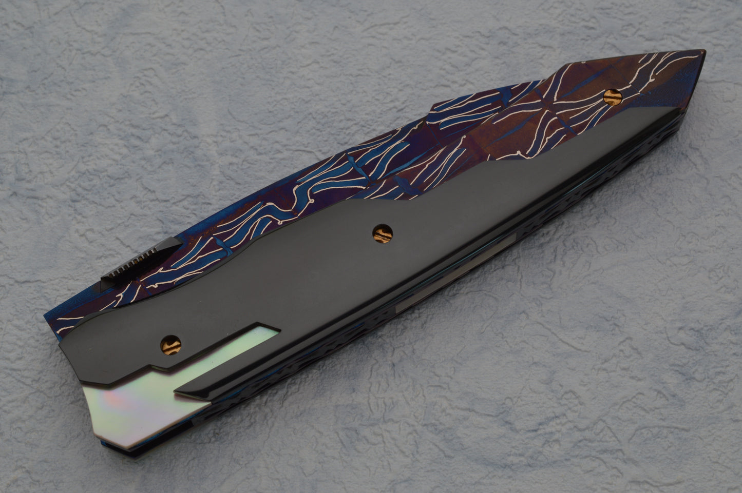 Deryk D.C. Munroe Sole Authorship PTERODACTYL Custom Art Knife, Liner-Lock Folder (SOLD)