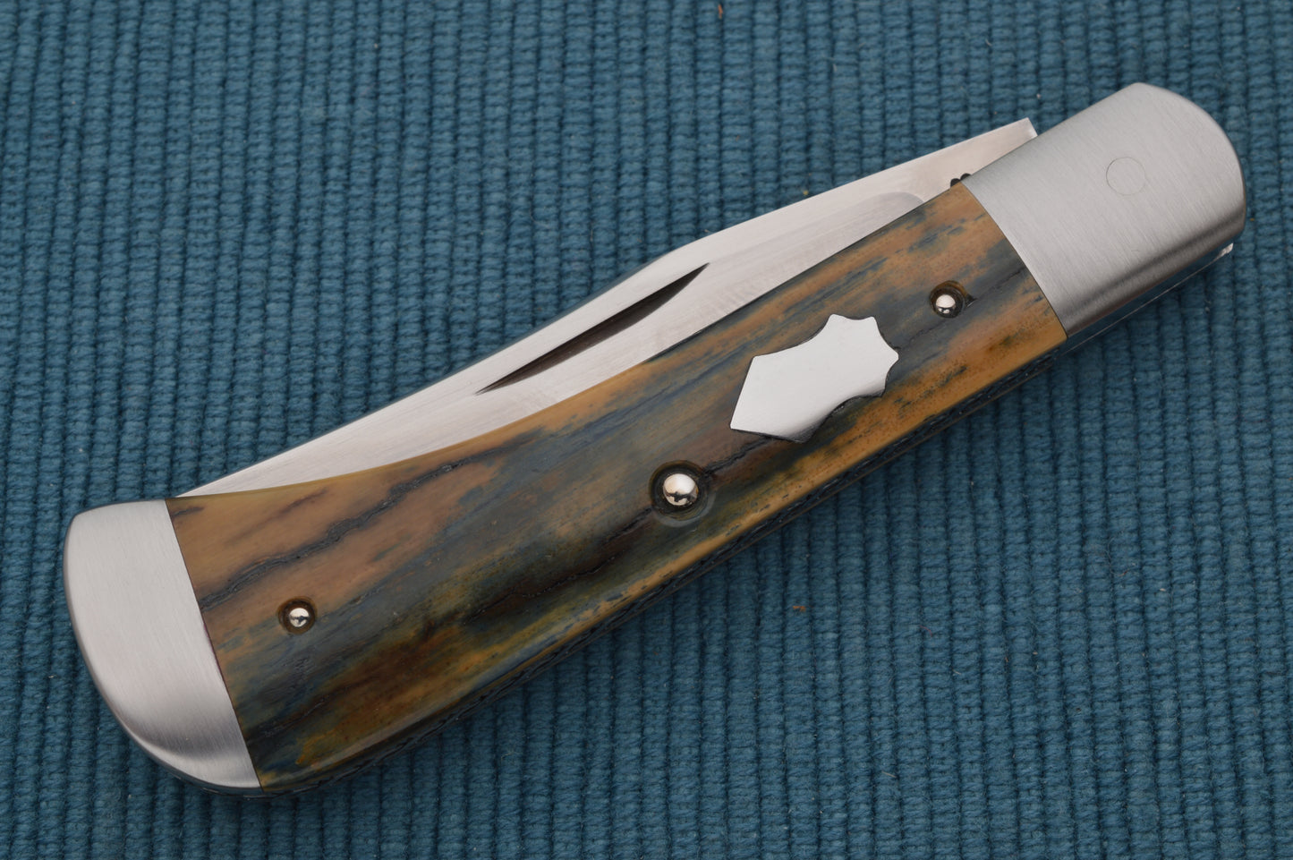 Phil Jacob Trapper Fossil Mammoth Slip-Joint Folding Knife