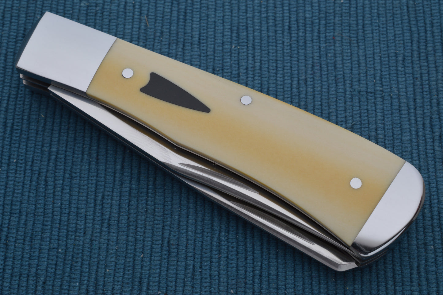 Bill Ruple 2-Blade Antique Westinghouse Micarta Trapper Slip-Joint Folding Knife