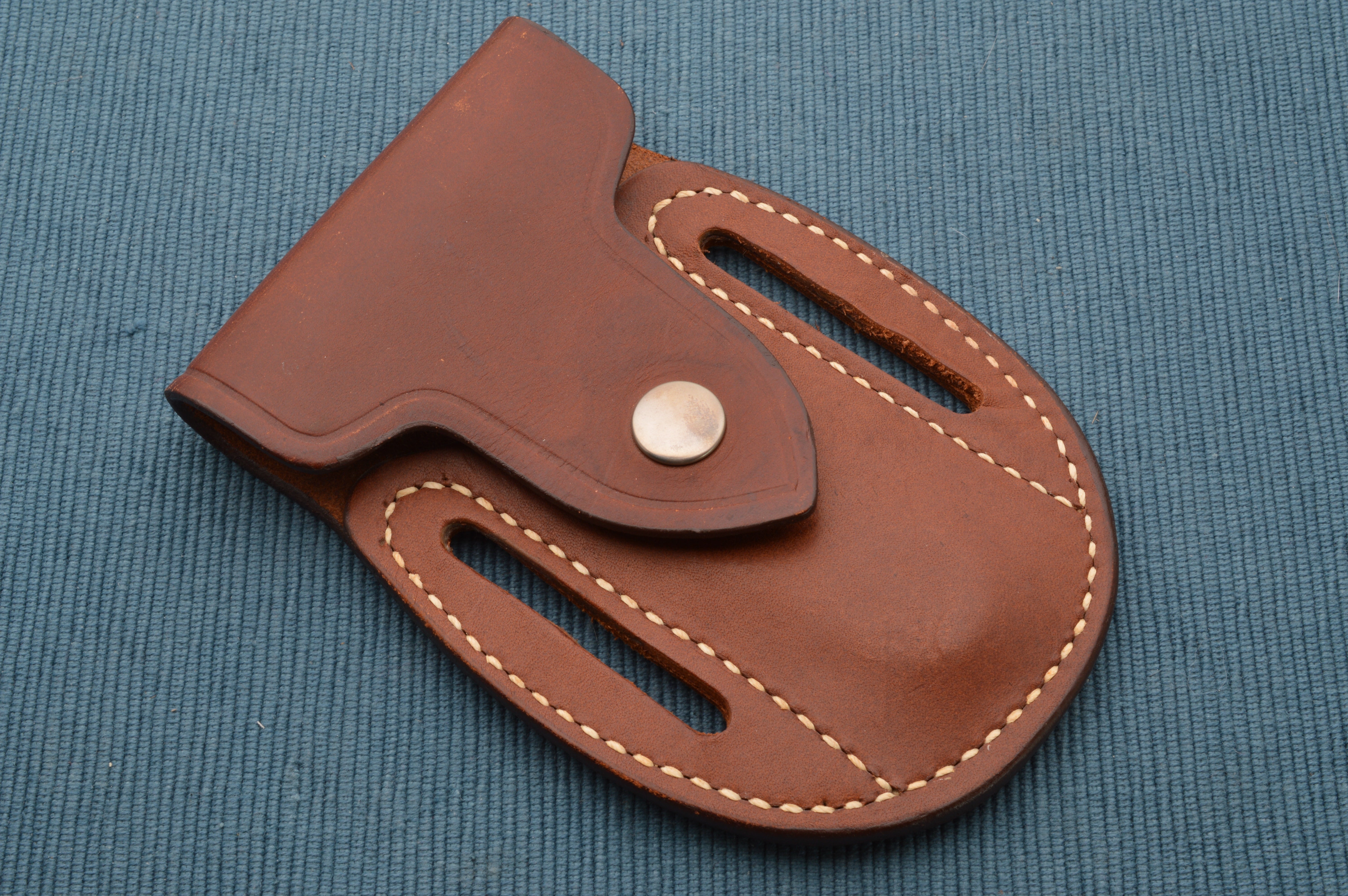 Jimmy Lile Large African Goat Horn Folding Hunter Button-Lock