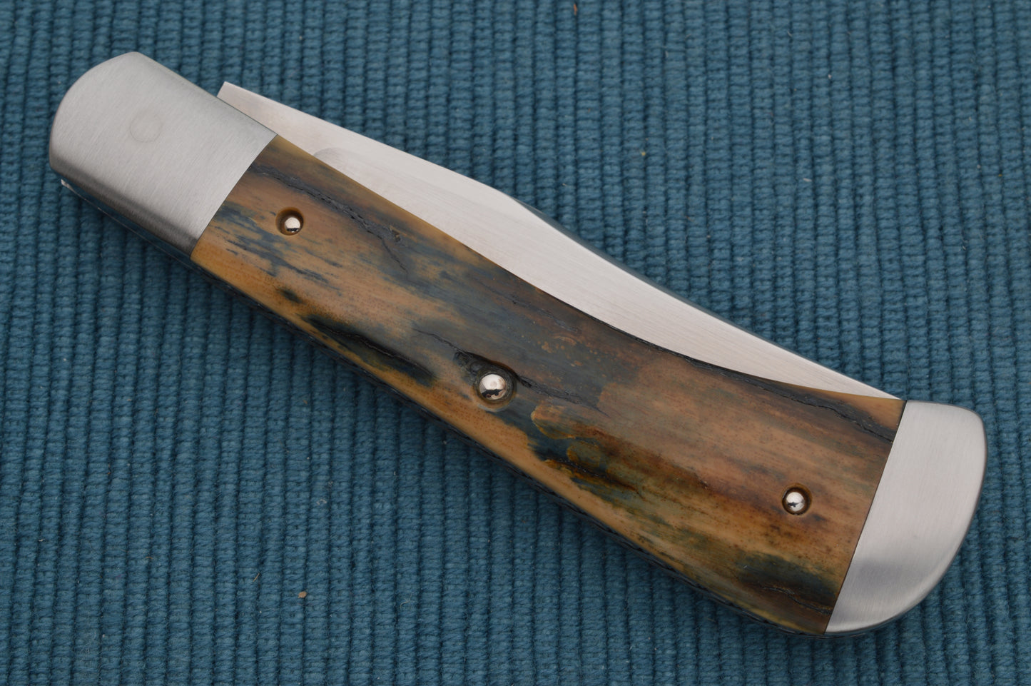 Phil Jacob Trapper Fossil Mammoth Slip-Joint Folding Knife