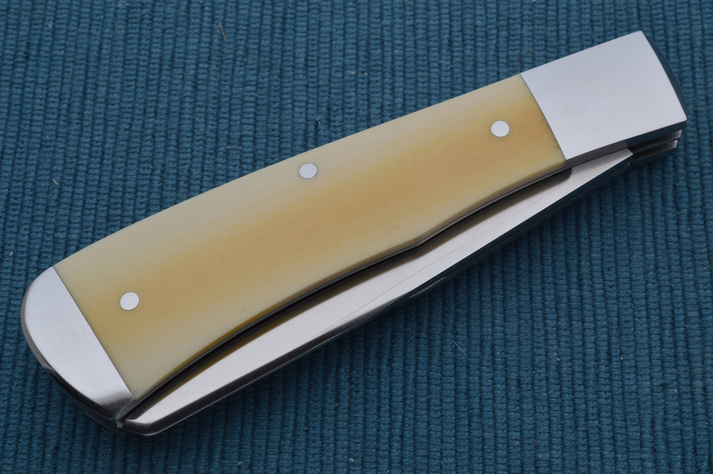 Bill Ruple 2-Blade Antique Westinghouse Micarta Trapper Slip-Joint Folding Knife