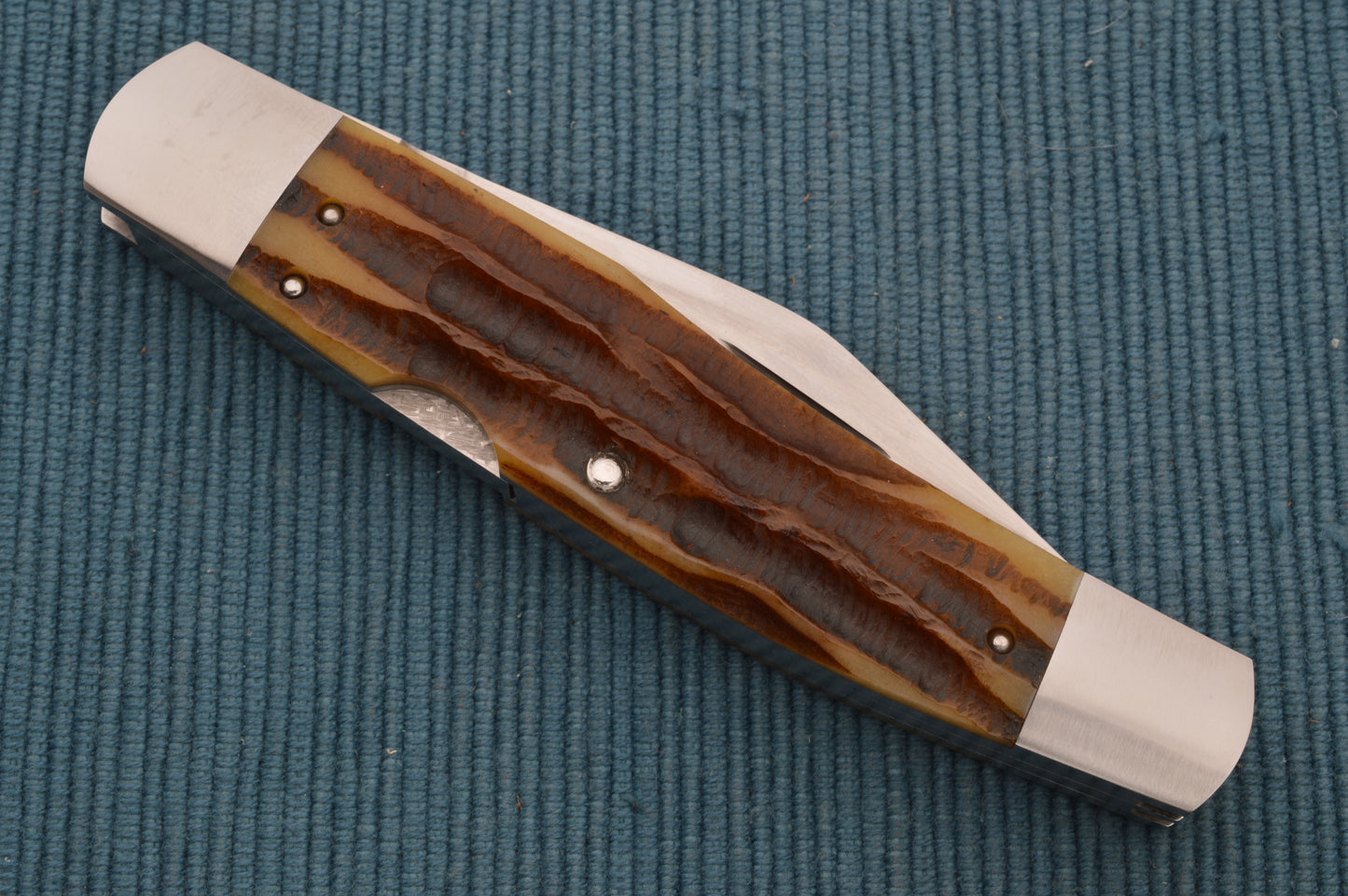 Luke Swenson Large 3-Blade Lock-Back Whittler, Premium Stag, LBW Folding Knife
