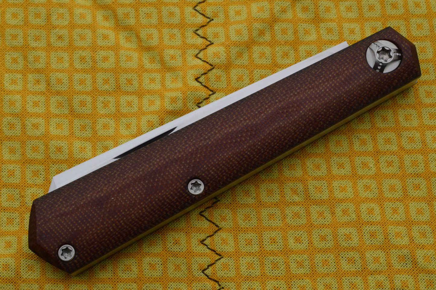 ESNYX Custom STINGRAY Vintage G3 Micarta Slip-Joint Folding Knife