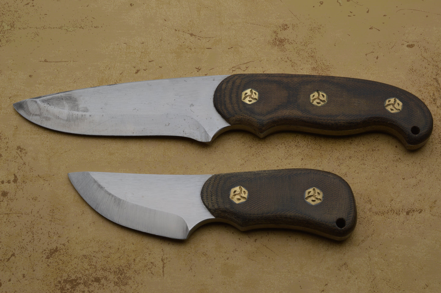 Phill Hartsfield Hunter and Utility Knives Set, Leather Sheaths