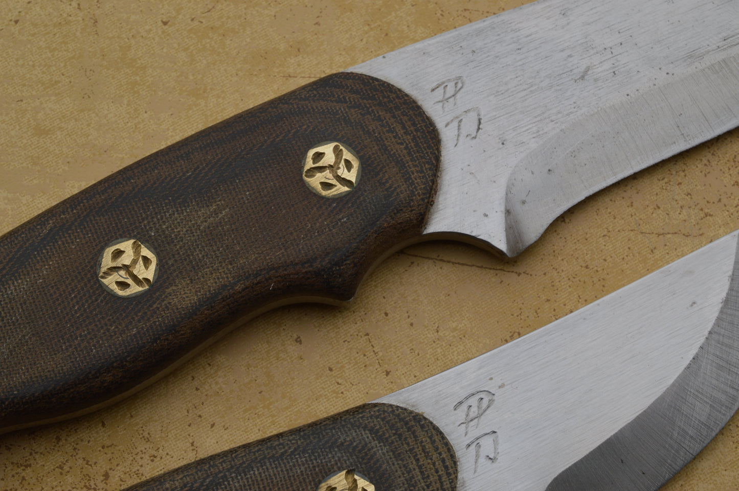 Phill Hartsfield Hunter and Utility Knives Set, Leather Sheaths