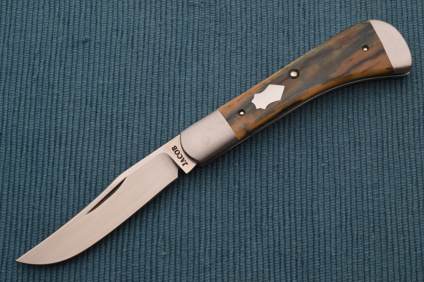 Phil Jacob Trapper Fossil Mammoth Slip-Joint Folding Knife