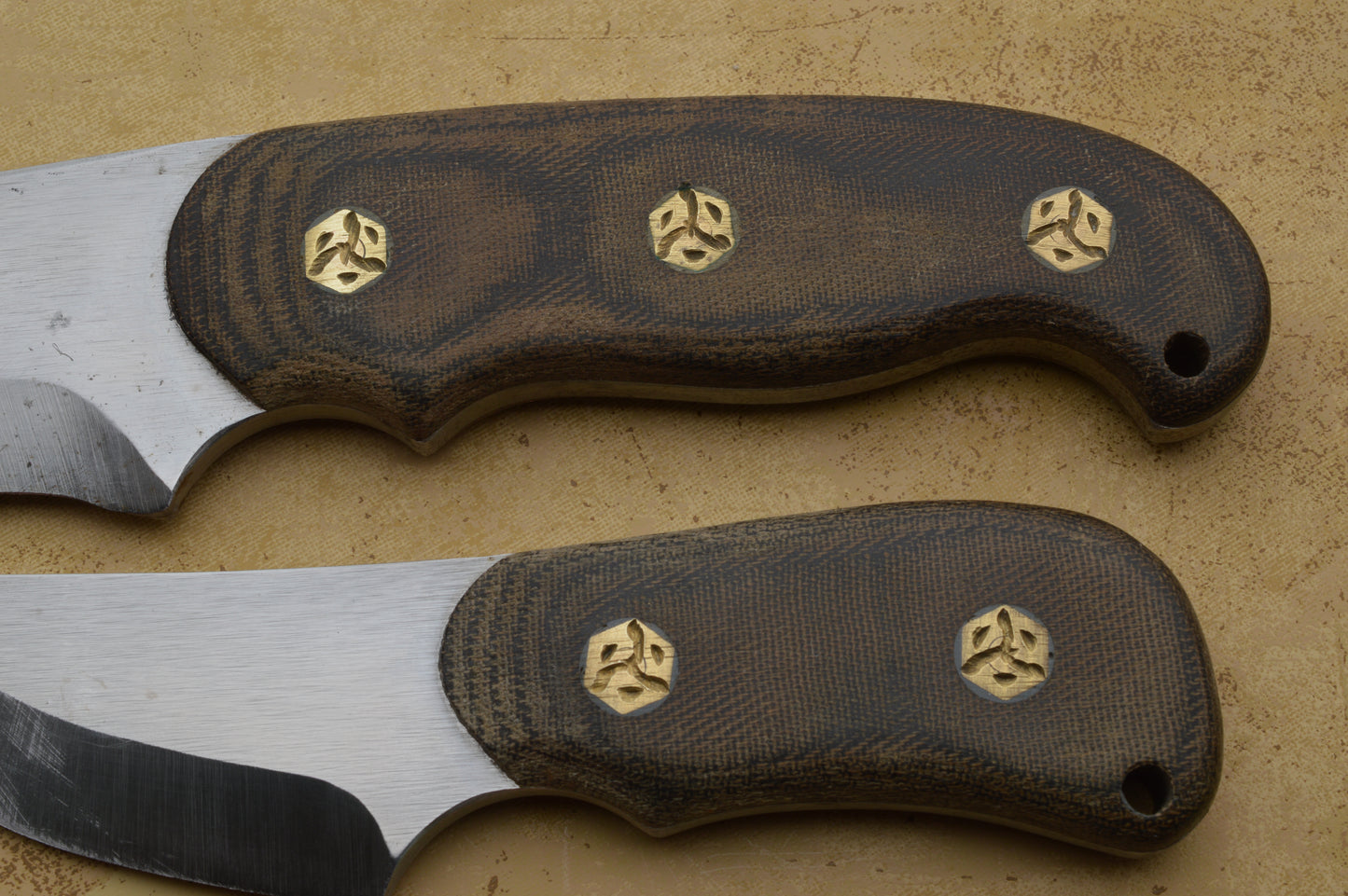 Phill Hartsfield Hunter and Utility Knives Set, Leather Sheaths