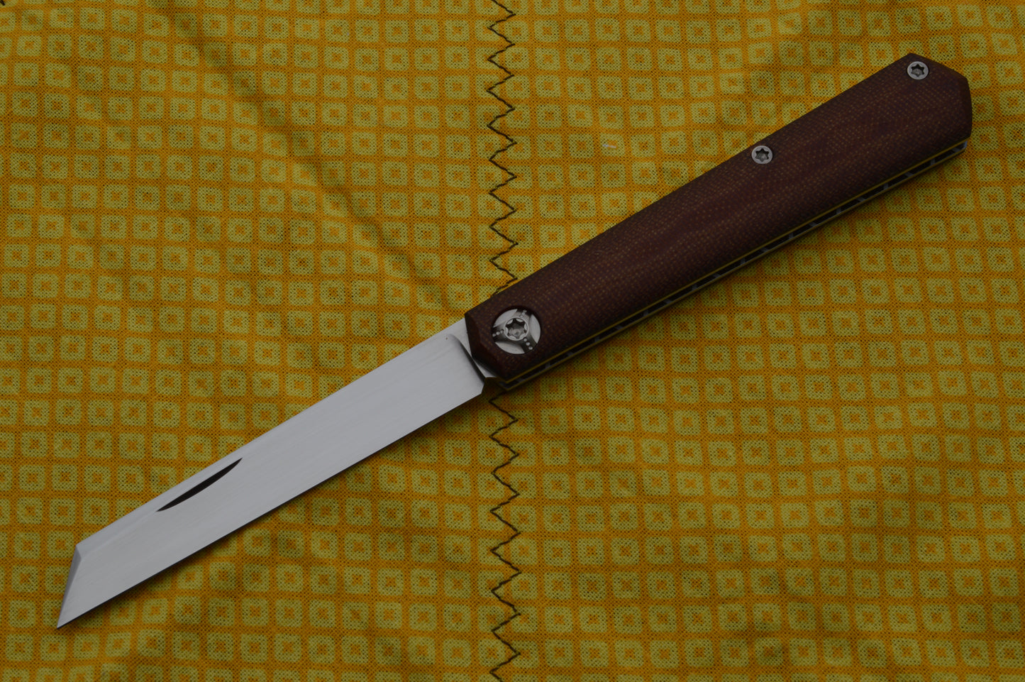 ESNYX Custom STINGRAY Vintage G3 Micarta Slip-Joint Folding Knife