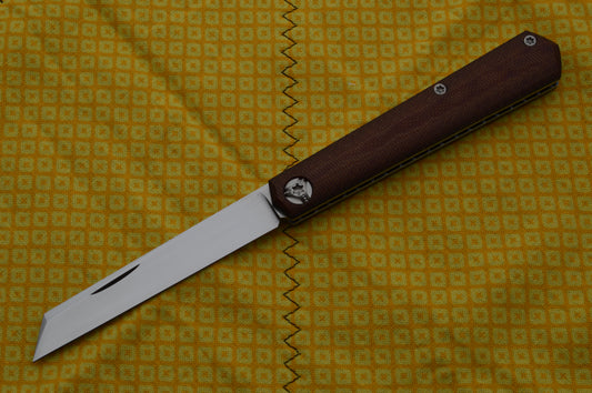 ESNYX Custom STINGRAY Vintage G3 Micarta Slip-Joint Folding Knife