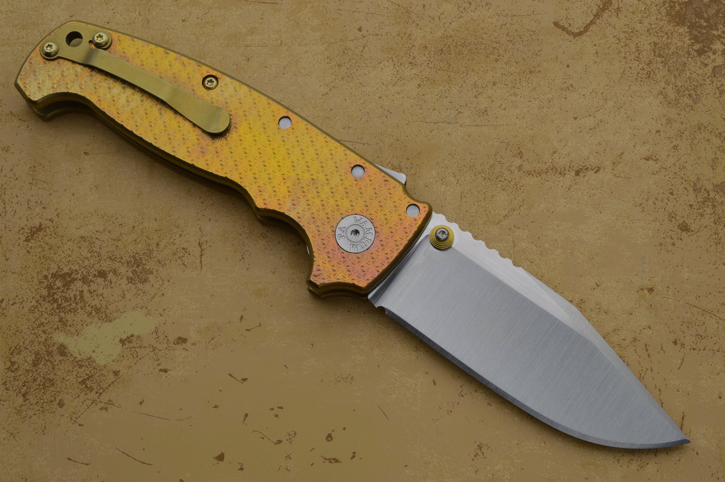 Demko Knives Custom AD20, Hand Ground CPM-3V, Shark-Lock Technology Folding Knife