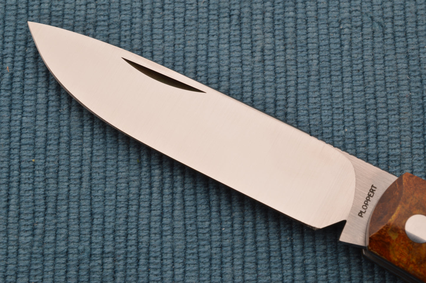 Tom Ploppert 80% F1 Shadow Pattern Slip-Joint, Vintage World War II German Micarta