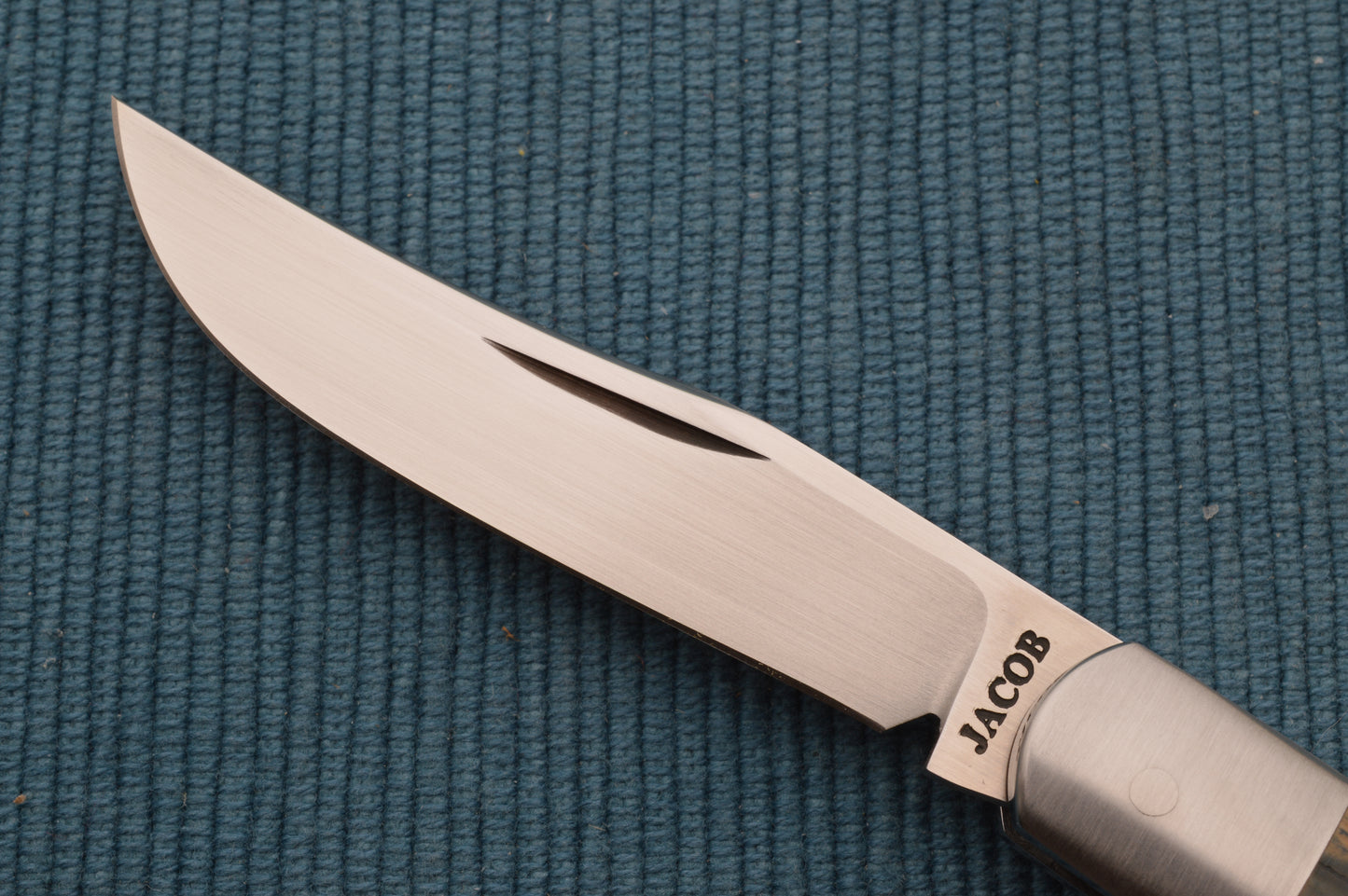 Phil Jacob Trapper Fossil Mammoth Slip-Joint Folding Knife