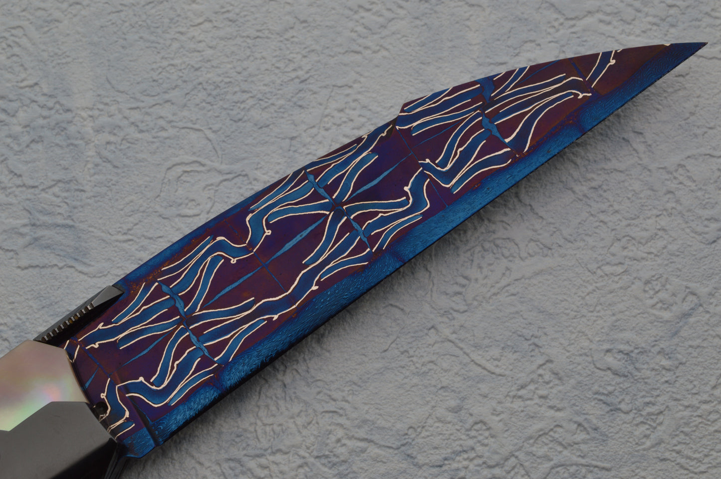Deryk D.C. Munroe Sole Authorship PTERODACTYL Custom Art Knife, Liner-Lock Folder (SOLD)