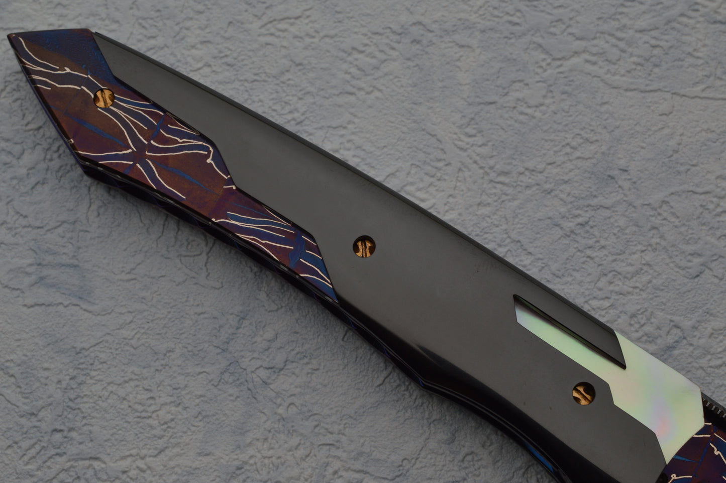 Deryk D.C. Munroe Sole Authorship PTERODACTYL Custom Art Knife, Liner-Lock Folder (SOLD)