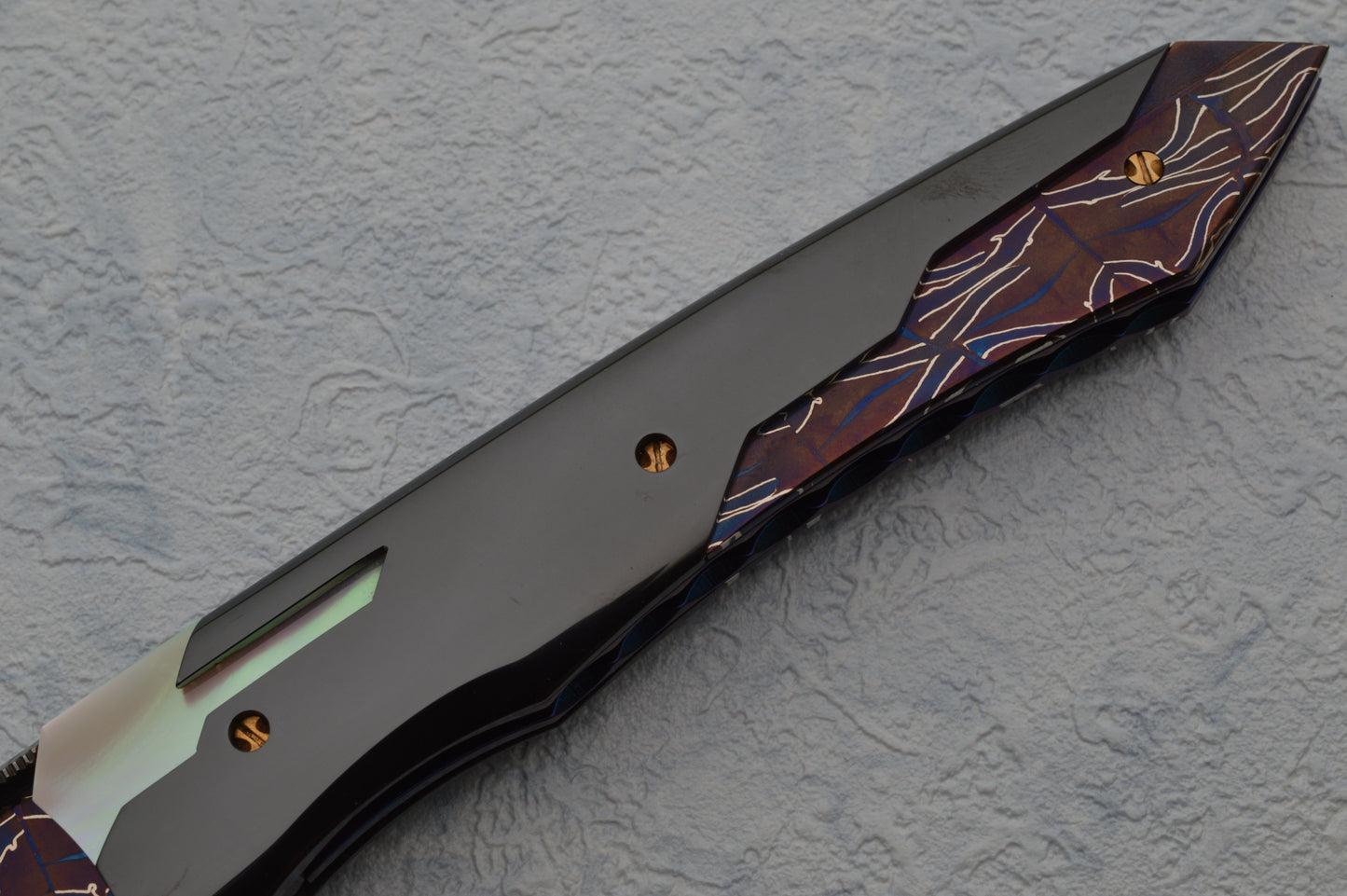 Deryk D.C. Munroe Sole Authorship PTERODACTYL Custom Art Knife, Liner-Lock Folder (SOLD)