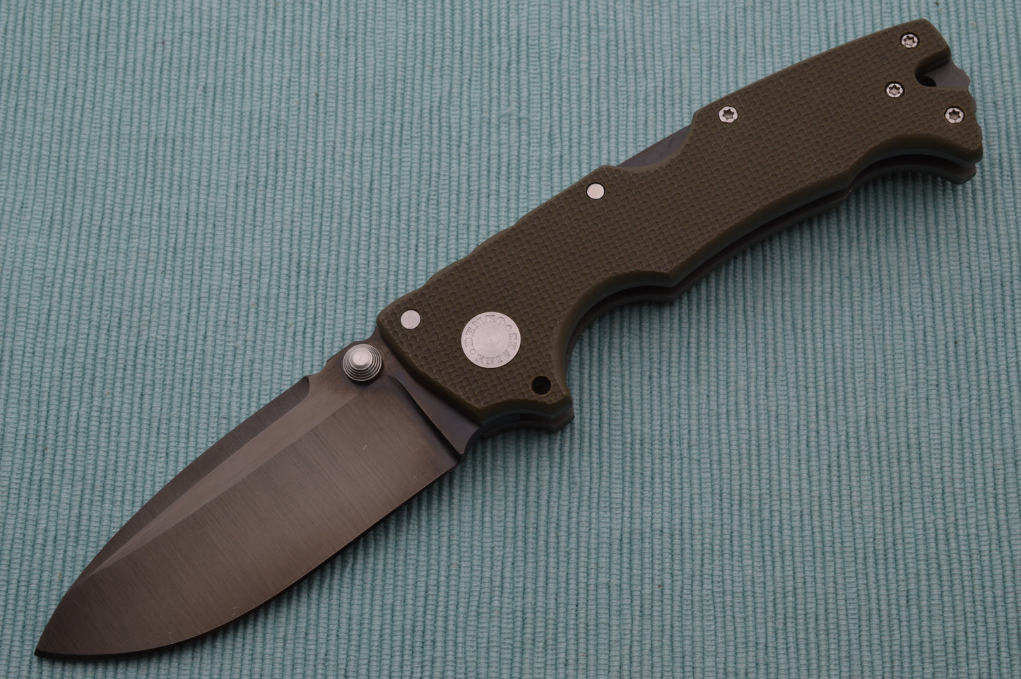 Andrew Demko Custom AD10, OD Green, Lock-Back Folding Knife (SOLD)