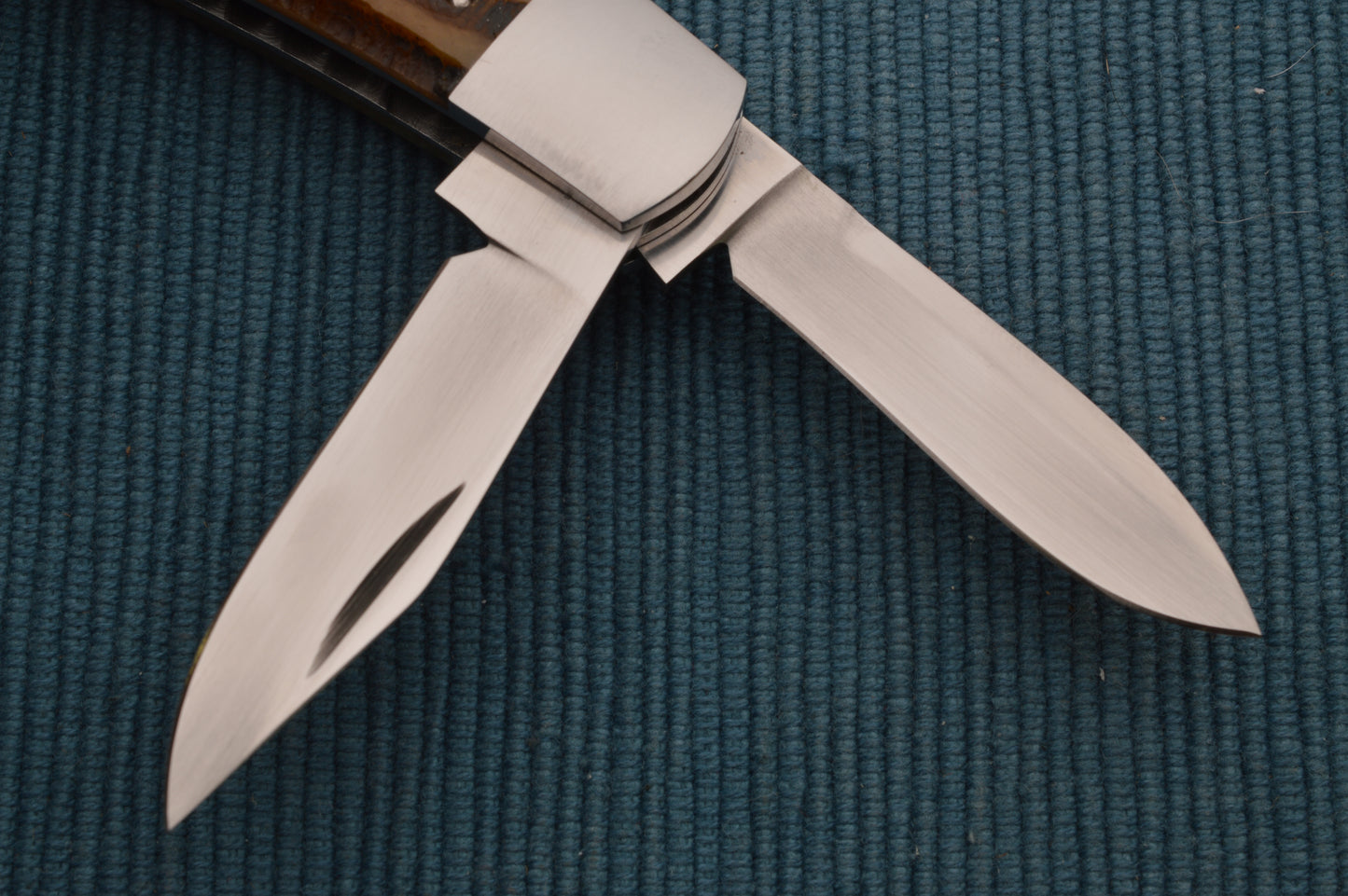Luke Swenson Large 3-Blade Lock-Back Whittler, Premium Stag, LBW Folding Knife