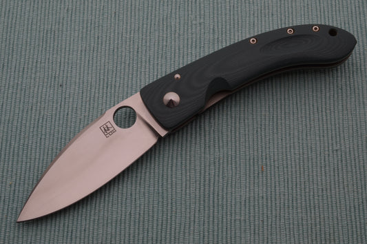 Bob Lum Custom Small Chinese Folder, Green Micarta, Liner-Lock, Spyderco Hole (SOLD)
