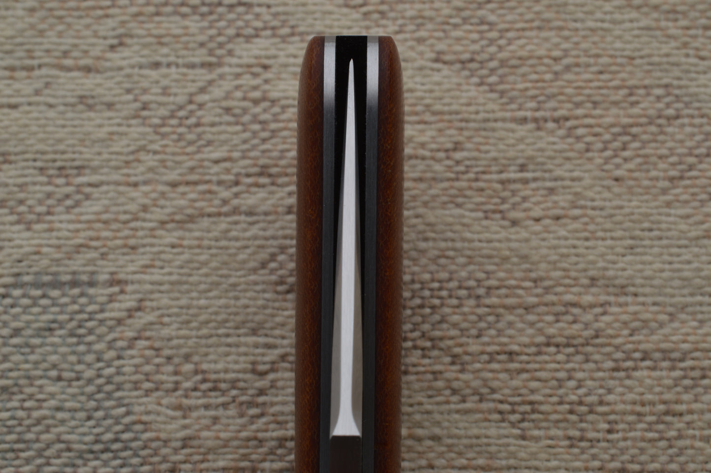 Enrique Peña Custom Lanny's Clip Slip-Joint Folding Knife, Bourbon Micarta (SOLD)