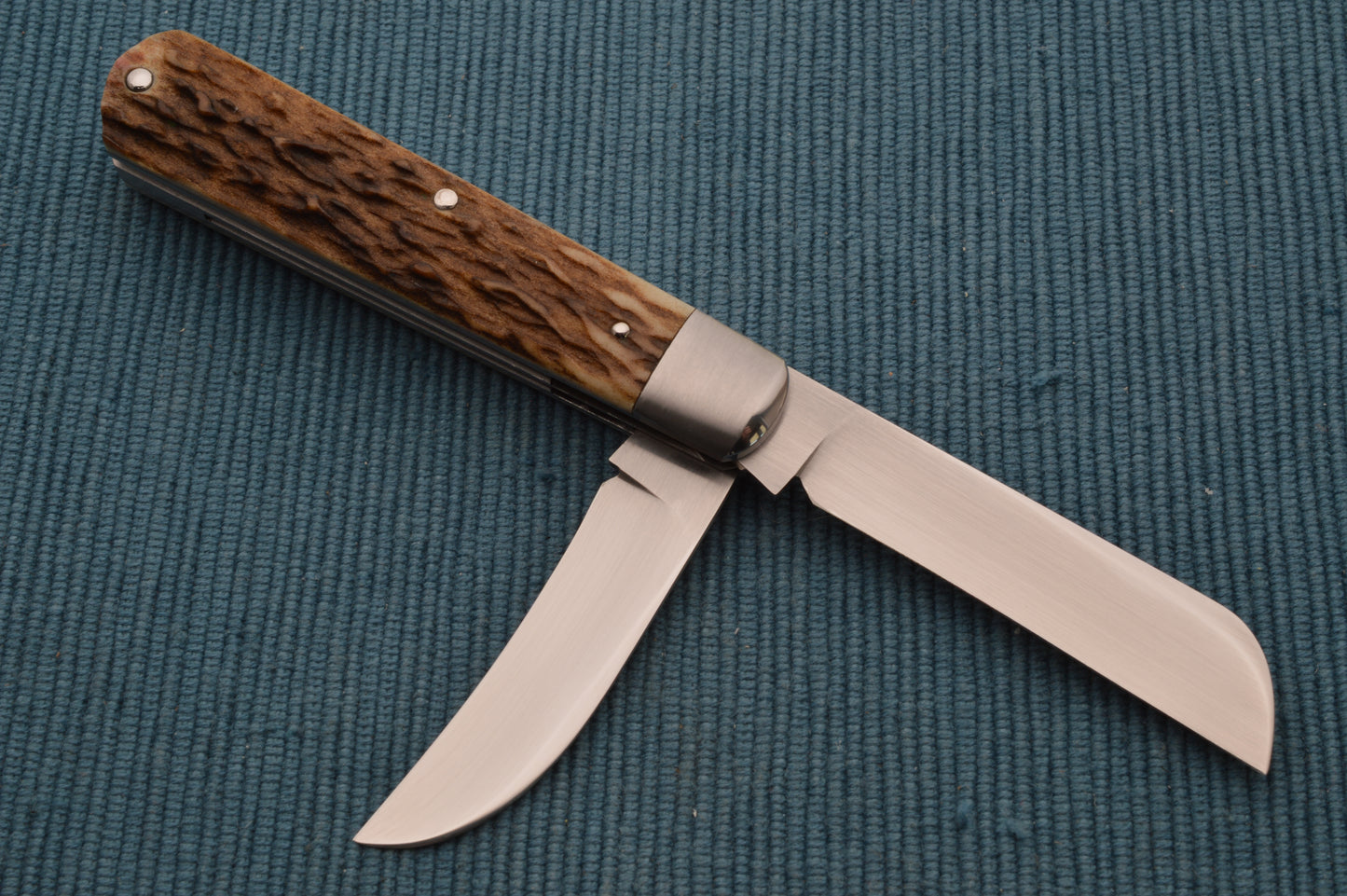 David Kramp 2-Blade FORAGER JACK European Red Stag Slip-Joint Folding Knife (SOLD)