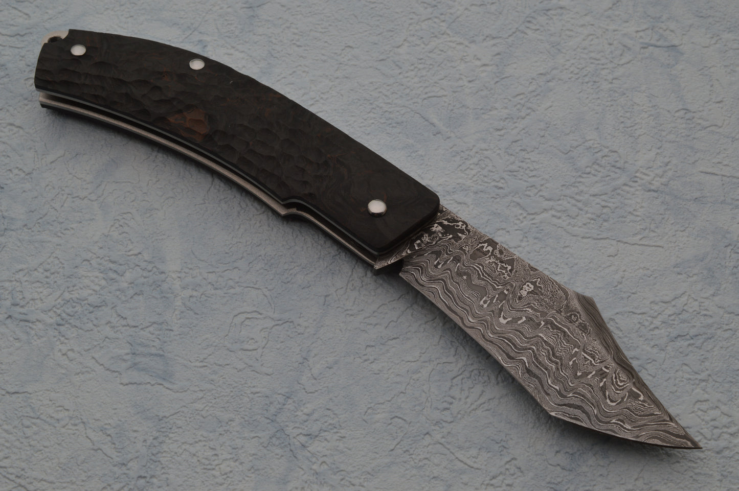 David Breniere Damascus FURY Slip-Joint Folding Knife (SOLD)