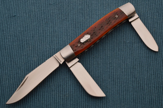 Mike Rothman 3-Blade Medium Stockman Slip-Joint Folding Knife
