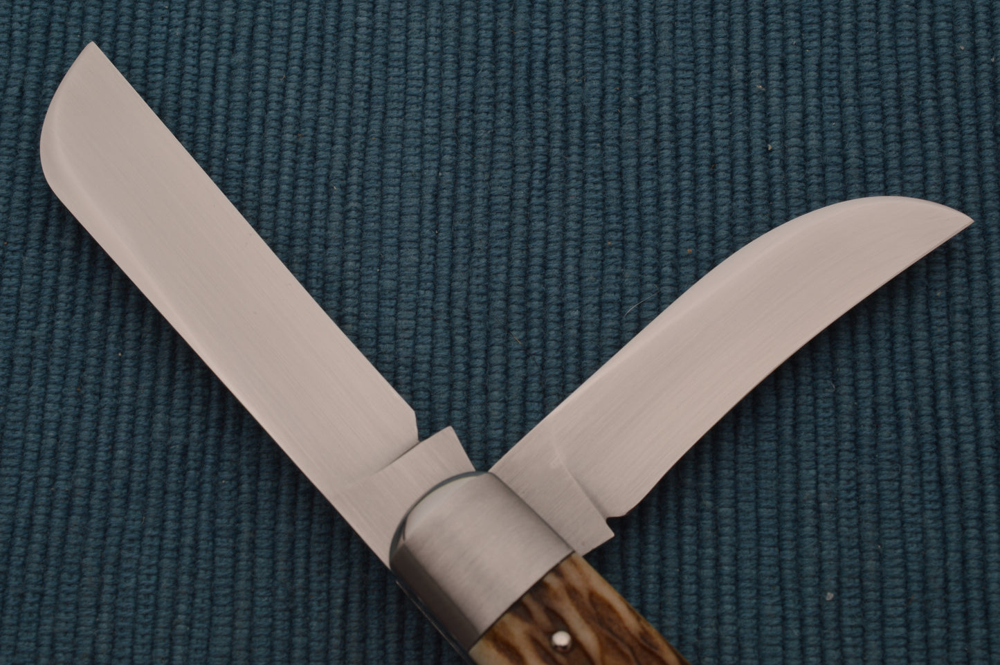 David Kramp 2-Blade FORAGER JACK European Red Stag Slip-Joint Folding Knife (SOLD)