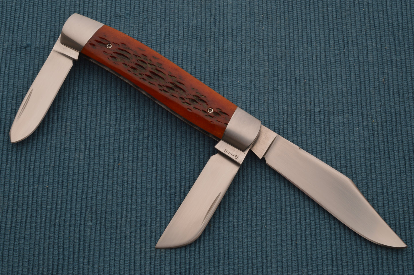 Mike Rothman 3-Blade Medium Stockman Slip-Joint Folding Knife