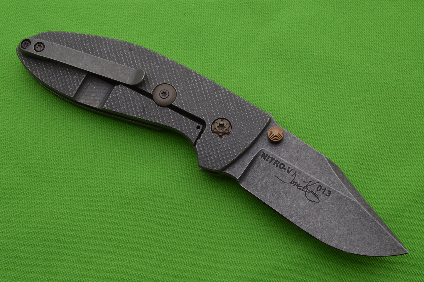 Tom Krein ALPHA Clip Point Full Titanium Frame-Lock Signature Series, Lucky #13! (SOLD)